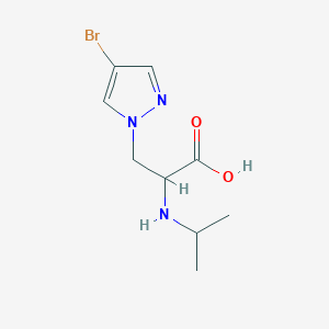 3-(4-Bromo-1h-pyrazol-1-yl)-2-(isopropylamino)propanoic acid