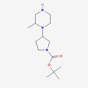 Tert-butyl 3-(2-methylpiperazin-1-yl)pyrrolidine-1-carboxylate