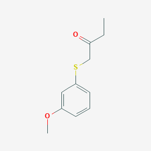 molecular formula C11H14O2S B13644725 1-((3-Methoxyphenyl)thio)butan-2-one 