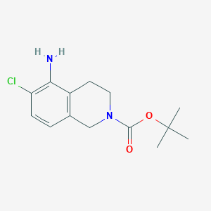 Tert-butyl 5-amino-6-chloro-3,4-dihydroisoquinoline-2(1h)-carboxylate