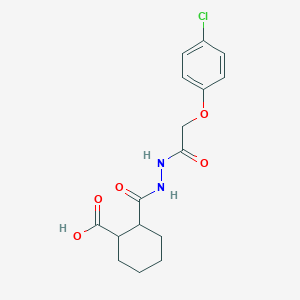 molecular formula C16H19ClN2O5 B1364477 2-[[[2-(4-chlorophenoxy)acetyl]amino]carbamoyl]cyclohexane-1-carboxylic Acid 