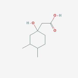 molecular formula C10H18O3 B13644789 2-(1-Hydroxy-3,4-dimethylcyclohexyl)acetic acid 