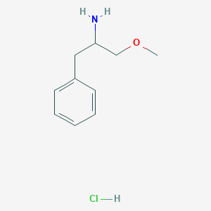 molecular formula C10H16ClNO B13644829 1-Methoxy-3-phenylpropan-2-amine hydrochloride 