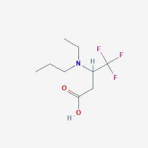 3-(Ethyl(propyl)amino)-4,4,4-trifluorobutanoic acid