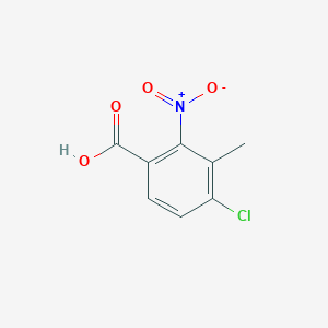 molecular formula C8H6ClNO4 B13644872 4-Chloro-3-methyl-2-nitrobenzoic acid 