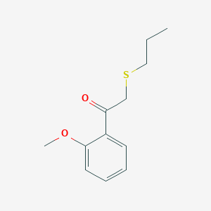 1-(2-Methoxyphenyl)-2-(propylthio)ethan-1-one