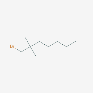 molecular formula C9H19Br B13644880 1-Bromo-2,2-dimethylheptane 