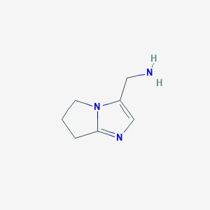 molecular formula C7H11N3 B13644885 {5H,6H,7H-pyrrolo[1,2-a]imidazol-3-yl}methanamine 