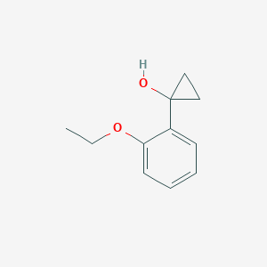 molecular formula C11H14O2 B13644901 1-(2-Ethoxyphenyl)cyclopropan-1-ol 