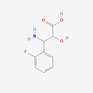 3-Amino-3-(2-fluorophenyl)-2-hydroxypropanoic acid