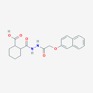 molecular formula C20H22N2O5 B1364491 2-[[(2-Naphthalen-2-yloxyacetyl)amino]carbamoyl]cyclohexane-1-carboxylic acid 
