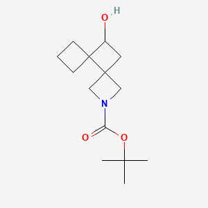 Tert-butyl 9-hydroxy-2-azadispiro[3.0.3^{5}.2^{4}]decane-2-carboxylate