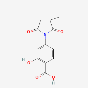 4-(3,3-Dimethyl-2,5-dioxopyrrolidin-1-yl)-2-hydroxybenzoic acid