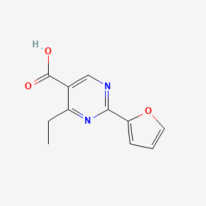 4-Ethyl-2-(furan-2-yl)pyrimidine-5-carboxylic acid