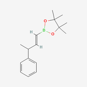 4,4,5,5-Tetramethyl-2-(3-phenylbut-1-en-1-yl)-1,3,2-dioxaborolane