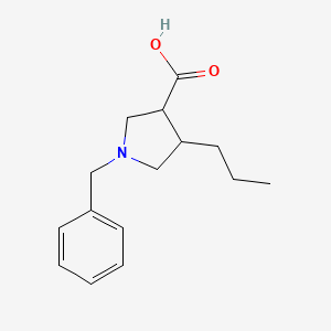 1-Benzyl-4-propylpyrrolidine-3-carboxylic acid