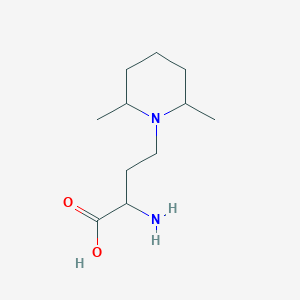 2-Amino-4-(2,6-dimethylpiperidin-1-yl)butanoic acid