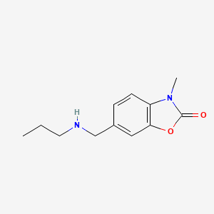 molecular formula C12H16N2O2 B13645012 3-Methyl-6-((propylamino)methyl)benzo[d]oxazol-2(3h)-one 