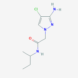 2-(3-Amino-4-chloro-1h-pyrazol-1-yl)-N-(sec-butyl)acetamide