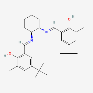 6,6'-((1E,1'E)-(((1S,2S)-Cyclohexane-1,2-diyl)bis(azanylylidene))bis(methanylylidene))bis(4-(tert-butyl)-2-methylphenol)