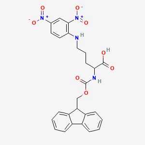 (S)-2-((((9H-Fluoren-9-yl)methoxy)carbonyl)amino)-5-((2,4-dinitrophenyl)amino)pentanoic acid