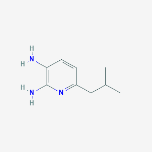 molecular formula C9H15N3 B13645045 6-Isobutylpyridine-2,3-diamine 