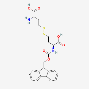 (2S)-2-((((9H-Fluoren-9-yl)methoxy)carbonyl)amino)-4-((3-amino-3-carboxypropyl)disulfanyl)butanoic acid