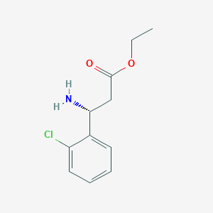 ethyl (3R)-3-amino-3-(2-chlorophenyl)propanoate