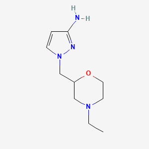 1-((4-Ethylmorpholin-2-yl)methyl)-1h-pyrazol-3-amine