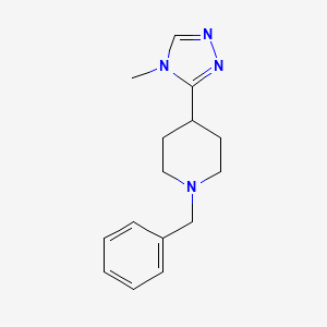 molecular formula C15H20N4 B1364515 5-(1-Benzylpiperidin-4-yl)-4-methyl-4h-1,2,4-triazole CAS No. 689761-26-0