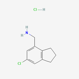 1-(6-chloro-2,3-dihydro-1H-inden-4-yl)methanaminehydrochloride