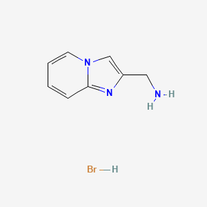 molecular formula C8H10BrN3 B13645180 1-Imidazo[1,2-a]pyridin-2-ylmethanamine hydrobromide 