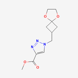 Methyl 1-((5,8-dioxaspiro[3.4]octan-2-yl)methyl)-1H-1,2,3-triazole-4-carboxylate