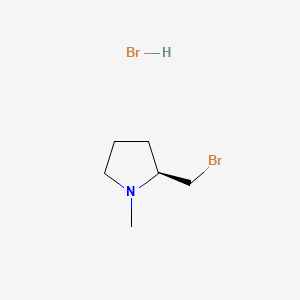 molecular formula C6H13Br2N B13645300 (2S)-2-(bromomethyl)-1-methylpyrrolidinehydrobromide 