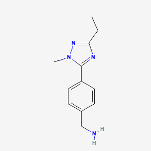 (4-(3-Ethyl-1-methyl-1h-1,2,4-triazol-5-yl)phenyl)methanamine