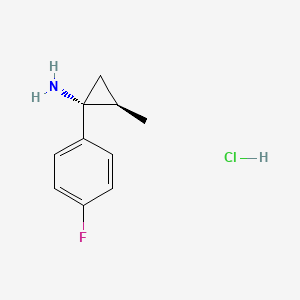 (1R,2R)-1-(4-Fluorophenyl)-2-methylcyclopropan-1-amine hydrochloride