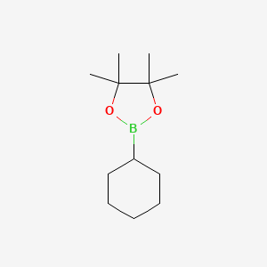 molecular formula C12H23BO2 B1364537 2-Cyclohexyl-4,4,5,5-tetramethyl-1,3,2-dioxaborolane CAS No. 87100-15-0
