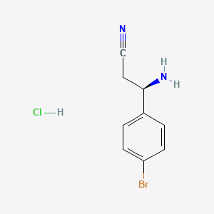 (R)-3-Amino-3-(4-bromophenyl)propanenitrile hydrochloride