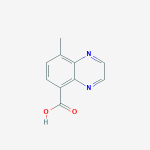 molecular formula C10H8N2O2 B13645505 8-Methylquinoxaline-5-carboxylic acid 