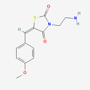 3-(2-Aminoethyl)-5-[(4-methoxyphenyl)methylidene]-1,3-thiazolidine-2,4-dione