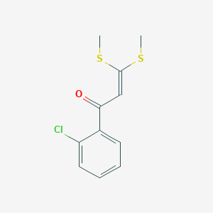 molecular formula C11H11ClOS2 B1364557 1-(2-氯苯基)-3,3-双(甲硫基)-2-丙烯-1-酮 CAS No. 56944-67-3