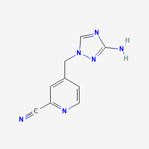 4-((3-Amino-1h-1,2,4-triazol-1-yl)methyl)picolinonitrile