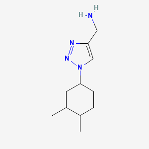 molecular formula C11H20N4 B13645591 (1-(3,4-Dimethylcyclohexyl)-1h-1,2,3-triazol-4-yl)methanamine 