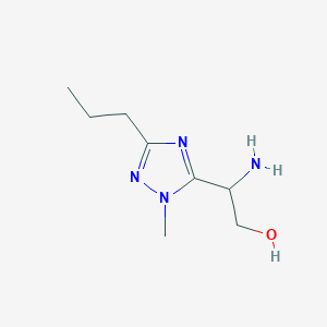 2-Amino-2-(1-methyl-3-propyl-1h-1,2,4-triazol-5-yl)ethan-1-ol