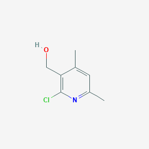 molecular formula C8H10ClNO B13645641 (2-Chloro-4,6-dimethylpyridin-3-yl)methanol 