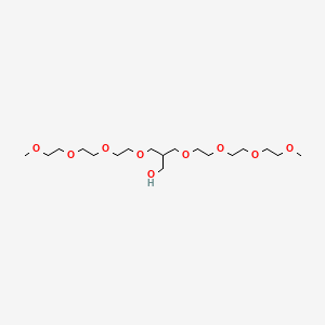 molecular formula C18H38O9 B13645646 13-(2,5,8,11-Tetraoxadodecyl)-2,5,8,11-tetraoxatetradecan-14-ol 