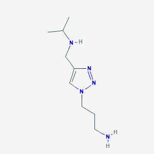 3-(4-((Isopropylamino)methyl)-1h-1,2,3-triazol-1-yl)propan-1-amine