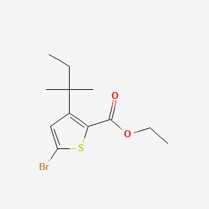 Ethyl 5-bromo-3-(2-methylbutan-2-yl)thiophene-2-carboxylate