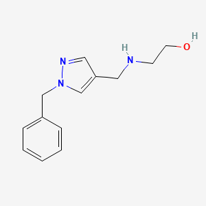 2-{[(1-benzyl-1H-pyrazol-4-yl)methyl]amino}ethan-1-ol