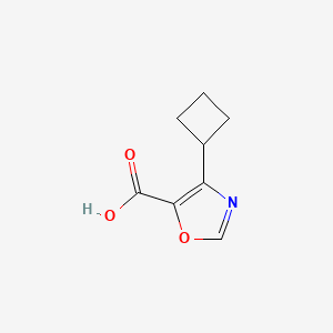 molecular formula C8H9NO3 B13645810 4-Cyclobutyl-1,3-oxazole-5-carboxylicacid 